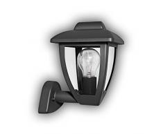 GEV Lana Applique murale dextÃ©rieur classique pour ampoule jusquÃ 60 W IP 44 Design rÃ©tro Aluminium E27 Anthracite 17,5 x 17 x 24 cm