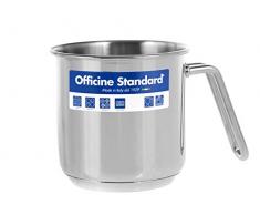 Officine Standard 1012 Bouilloire Ã Lait INOX Sara 12 casseroles et prÃ©paration de Cuisine, Acier, Gris