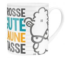 Sheepworld 45395Â XL Grande Tasse Bonne Humeur dans Emballage Cadeau, 60Â cl, Porcelaine, Orange, 9,5Â cm cm