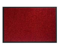 Paillasson Twister Anti-PoussiÃ¨re pour lIntÃ©rieur en Polyamide Rouge, 60X80 Cm