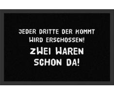 Empire Merchandising 623348 Chaque troisième Paillasson Motif Taille 60 x 40 cm, Matière Polypropylène