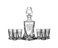 Crystaljulia 5757 Vodka et Carafe Selle Crystaljulia Transparent