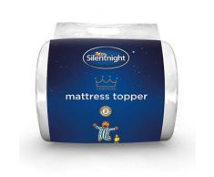 Silentnight Surmatelas, 100% polypropylène, Blanc, Simple
