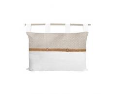 Soleil docre Candice TÃªte de lit, Coton, Ecru, 45 x 70 cm