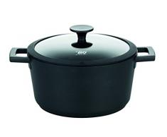 ELO 79725Â Silo Cast Faitout en fonte daluminium, noir