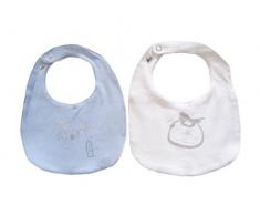 Mi Casa Lot de 2 Bavoirs Bleu