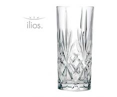 ILIOS 222298312 Graffity Blue Tasse en verre 0,36 l