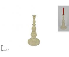 Deux Elles Bougeoir avec 1Â Bras, Fer Antique, 34Â cm, Multicolore