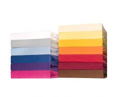 CelinaTex Lucina bébé Enfants Drap-Housse Berceau Lite Enfant Coton 2er-Set 60x120-70x140 cm Bordeaux