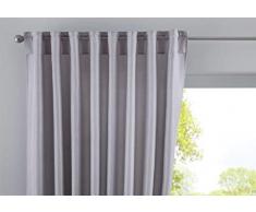 Gardinenbox Rideau occultant à Passants avec embrasses 100% Polyester Argenté 250 x 140 cm
