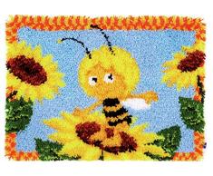 Vervaco PN-0154934 Maya Parmi Les tournesolsÂ Tapis de Crochet de verrou Coton, Multicolore, 34,3 x 3 x 156 cm