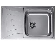 Teka TEK-115120004 MAX 79 1C 1E SF Lavabo à poser Rectangulaire Acier inoxydable 18/8 Acier inoxydable