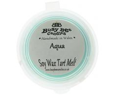 Busy Bee Moule à Tarte Bougies Cire Fondre Aqua, Bleu, Lot de 6