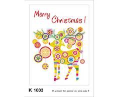 AG Design WTD Sticker Mural H 1003 Motif Frohe Noël 65 x 85 cm 1 pièce