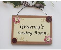 Craftworks Originals Granny de Couture pièce Plaque de Porte