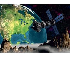 A&G WTD Papier Peint pour Chambre denfant Motif Terre Kosmos photomural fT - 0094