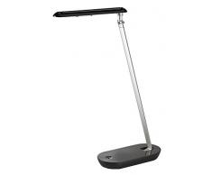 Alco 9216Â Classe Ã©nergÃ©tique A, lampe de table LED, env. 40Â cm, noir/argent, Aluminium, noir/argentÃ©, 51 x 12 x 7.5 cm