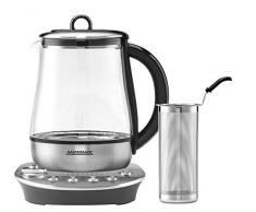 Gastroback 42434 Design Tea Aroma Plus Bouilloire Ã thÃ©, thÃ©iÃ¨re automatique, 8 programmes de thÃ© (60 Ã 100 Â°C) 1,5 l en verre, argent, noir