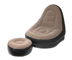 Summit PMS Chaise Longue Gonflable avec Repose-Pieds