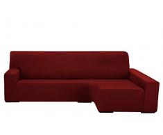 Martina Home Protection canapé avec Chaise Longue élastique Beirut, Rouge, Bras Droit de 240 à 280 cm
