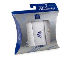 GO West Coton K Boîte Mouchoirs Signature, Lot de 3, Blanc