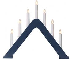 Star 241-72 Jarve Bougeoir à fenêtre, Plastique, E10, Bleu, 5.0 x 41.0 x 36.0 cm