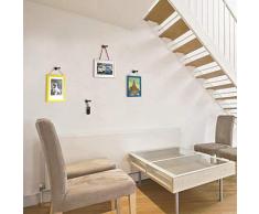 Walplus 5.5 cm X 3.2 cm Neuf Manteau Crochet Support Mural Autocollants Art Maison DÃ©coration Salon Chambre Bureau DÃ©cor DIY, Noir