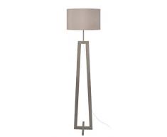 Tosel 51173 Lampadaire 1 Lumière Bois, E27, 40 W, Gris, 40 x 155 cm