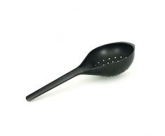 BIOBU by EKOBO 68715 Pronto Passoire Louche, Black Passoire Louche en Fibre de Bambou/Mélamine, 32 x 12,5 x 5,5 cm