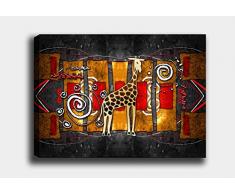 Bonamaison Peinture sur toile, multicolore, 40 x 60 cm - ConÃ§u et fabriquÃ© en Turquie