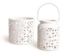 ZZZ merry christmas Bougeoir 2 pièces blanc