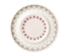 Villeroy & Boch Artesano Montagne Plat de prÃ©sentation, Porcelaine Premium, Blanc/Gris