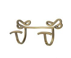 Taberner Lazzo Cintre Double, Metal, Rustique, 18Â x 8Â x 10Â cm