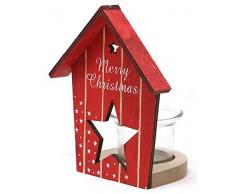GUIRMA 46486 Bougeoir de NoÃ«l en Bois 14 x 12 cm