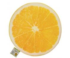 ootb 190286 Coussin Ronde Citron, Polyester, Jaune, 37 x 4 cm