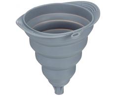 Une domo Dt-kit-0339 Dotz Entonnoir en silicone pliable Gris à 15.5 cm, plastique, gris