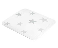 Kleine Wolke Stars Tapis de Douche en Mousse PVC ArgentÃ© 55 x 55 cm