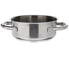 Paderno 11009â18Â Basse Cocotte avec Deux poignÃ©es en Acier Inoxydable, 18Â cm