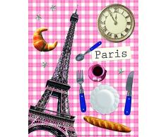 Affiche 24x30 cm Paris Vichy / Checked Paris / Kariertes Paris Anaïs DULAC