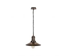 Homemania Lampe Ã suspension VIX, mÃ©tal, argent vieilli, 30 x 30 x 111 cm, 68 unitÃ©s
