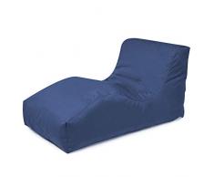Outbag Wave DextÃ©rieur Pouf, Mer Bleue, 125 x 70 cm