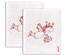 NineLives, Chiffon 70% Cellulose and 30% Coton, Your Guardian Angel, 17,5 x 20,5 x 0,5 cm, de 2 unités