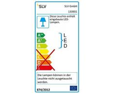 SLV Air Indi 33Â murale et plafonnier rond LED 18Â W, 3000Â K, Blanc 133931