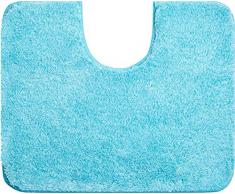 Grund Tapis de Bain 32 mm, 100% Polyacrylique, Ultra Soft, antidérapant, certifié teÑ certifié, Garantie 5 Ans, Lex, Lex - Aqua, 50x60 cm WC