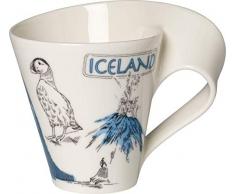 Villeroy & Boch Cities of the World Tasse à café Islande, 300 ml, Porcelaine Premium, Blanc/Multicolore