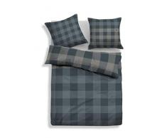 TOM TAILOR 0009866 Parure de lit en Flanelle avec taie doreiller Coton 1 Housse de Couette 135 x 200 cm + 1 taie doreiller 80 x 80 cm