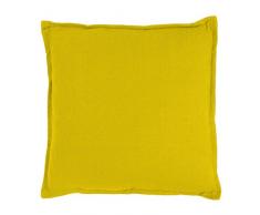 Thedecofactory 455010 Coussin, Coton, Jaune, 40 x 40 x 3 cm