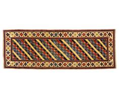 Eden Carpets Shirvan Tapis nouÃ© Ã la Main, Coton, Multicolore, 101Â x 288Â cm