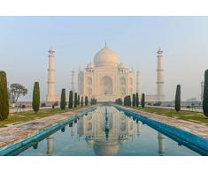 Papier Peint poster panoramique TAJ MAHAL 4 x 2,70 m | Déco et photo murale XXL Qualité HD Scenolia
