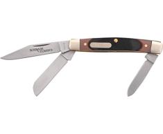 Schrade SCH34OT Old Timer Couteau de Poche en Acier avec Manche en delrin de Middleman Multicolore Longueur fermé 8,26 cm